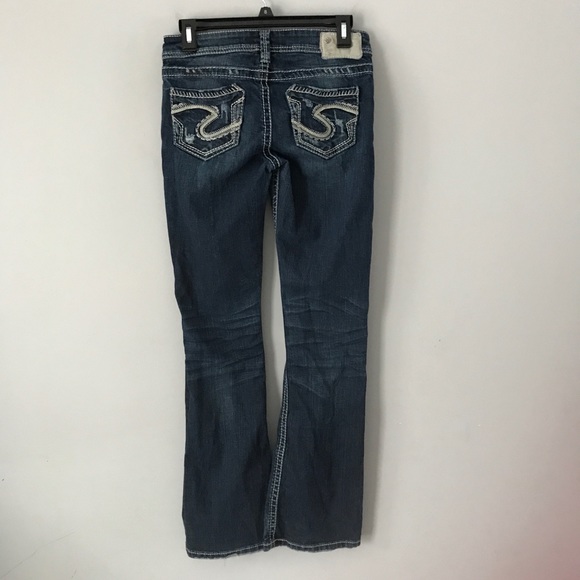 Silver Jeans Tuesday distressed bootcut dark wash - Picture 6 of 7